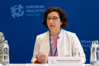 Valentina Strammiello, executive director of the European Patients' Forum, at the European Health Forum Gastein 2026