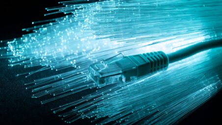 Fibre-optic cables with a network connector