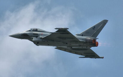Italian Air Force Eurofighter Typhoon fighter jet