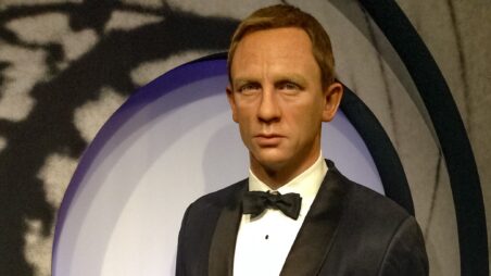 Wax figure of Daniel Craig as James Bond