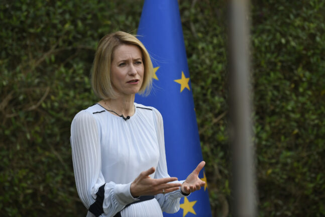 Kallas speaking