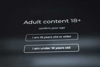 Adult content photo of screen