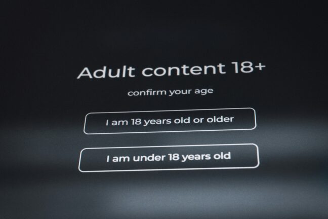Adult content photo of screen